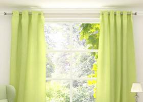 Зеленые шторы: фото стильных решений для уютного дома Шторы желто зеленые